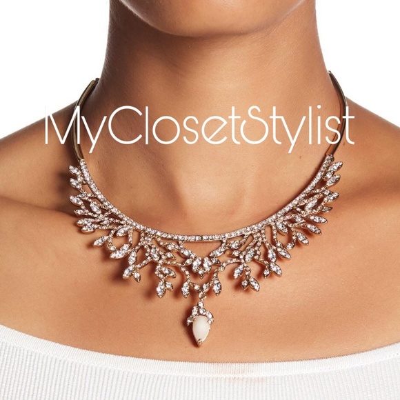 Jenny Packham Jewelry - Jenny Packham Statement Crystal Collar Necklace LG